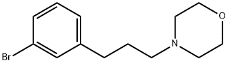 4-(3-(3-ブロモフェニル)プロピル)モルホリン 化学構造式