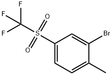 2-BROMO-1-METHYL-4-(TRIFLUOROMETHYLSULFONYL)BENZENE, 1133116-35-4, 结构式