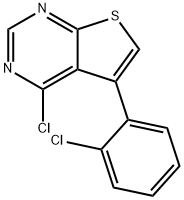 4-Chloro-5-(2-chlorophenyl)thieno[2,3-d]pyrimidine Structure