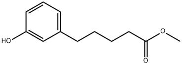 Benzenepentanoic acid, 3-hydroxy-, Methyl ester Structure
