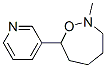 2,3,4,5,6,7-Hexahydro-2-methyl-7-(3-pyridyl)-1,2-oxazepine 结构式