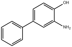2-アミノ-4-フェニルフェノール 化学構造式