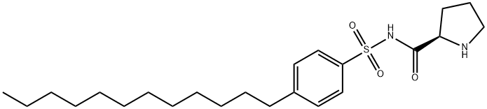 (R)-N-(4-Dodecylphenylsulfonyl)pyrrolidine-2-carboxaMide Struktur