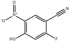 2-Fluoro-4-hydroxy-5-nitro-benzonitrile Struktur