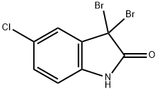 3,3-二溴-5-氯-1,3-二氢吲哚-2-酮, 113423-48-6, 结构式