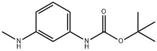 (3-甲氨基-苯基)-氨基甲酸 叔丁基 酯, 1134328-09-8, 结构式