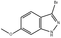 3-溴-6-甲氧基-1H-吲唑, 1134328-18-9, 结构式