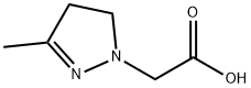 (3-メチル-4,5-ジヒドロ-1H-ピラゾール-1-イル)酢酸 HYDROCHLORIDE 化学構造式