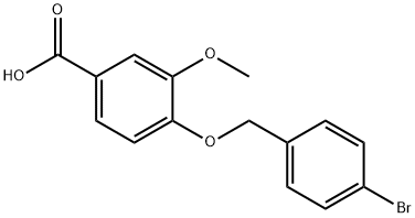 4-[(4-bromobenzyl)oxy]-3-methoxybenzoic acid Structure