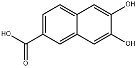 2-Naphthalenecarboxylic acid, 6,7-dihydroxy- (9CI) Structure