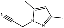 2-(3,5-二甲基-1H-吡唑-1-基)乙腈 结构式