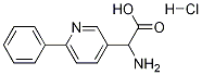 2-氨基-2-(6-苯基-3-吡啶基)乙酸盐酸盐, 1134915-37-9, 结构式
