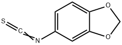 イソチオシアン酸1,3-ベンゾジオキソール-5-イル 化学構造式