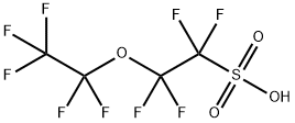 パーフルオロ(2-エトキシエタン)スルホン酸 化学構造式
