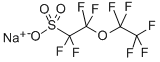 パーフルオロ(2-エトキシエタン)スルホン酸ナトリウム 化学構造式