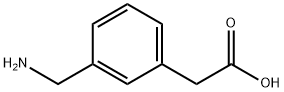 2-(3-(アミノメチル)フェニル)酢酸 化学構造式