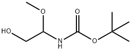 Carbamic acid, (2-hydroxy-1-methoxyethyl)-, 1,1-dimethylethyl ester (9CI) Struktur