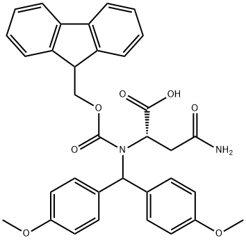 FMOC-ASN(DOD)-OH 化学構造式