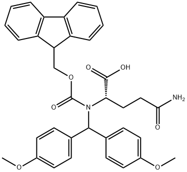 FMOC-GLN(MBH)-OH Structure