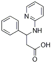3-フェニル-3-(ピリジン-2-イルアミノ)プロパン酸 化学構造式