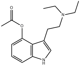 1H-INDOL-4-OL, 3-[2-(DIETHYLAMINO)ETHYL]-, 4-ACETATE, 1135424-15-5, 结构式