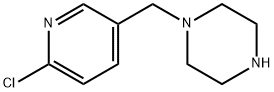 1-[(6-クロロピリジン-3-イル)メチル]ピペラジンDIHYDROCHLORIDE 化学構造式