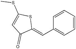 2-Benzylidene-5-(methylthio)thiophen-3(2H)-one Structure