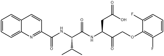 1135695-98-5 (3S)-5-(2,6-二氟苯氧基)-3-[[(2S)-3-甲基-1-氧代-2-[(2-喹啉甲酰基)氨基]丁基]氨基]-4-氧代-戊酸
