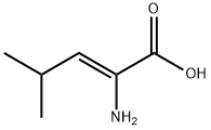 2-アミノ-4-メチル-2-ペンテン酸 化学構造式