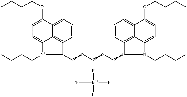 6-Butoxy-2-((1E,3E,5Z)-5-(6-butoxy-1-butylbenzo[cd]indol-2(1H)-ylidene)penta-1,3-dien-1-yl)-1- Structure