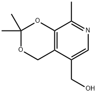 2,2,8-trimethyl-4H-1,3-dioxino[4,5-c]pyridine-5-methanol  Struktur