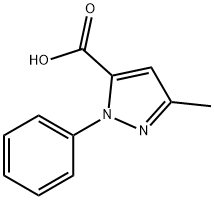 3-甲基-1-苯基-1H-吡唑-5-羧酸 结构式