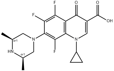 オルビフロキサシン 化学構造式