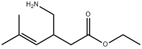 3-(NitroMethyl)-5-Methyl-4-hexenoic Acid Ethyl Ester, 1136478-29-9, 结构式