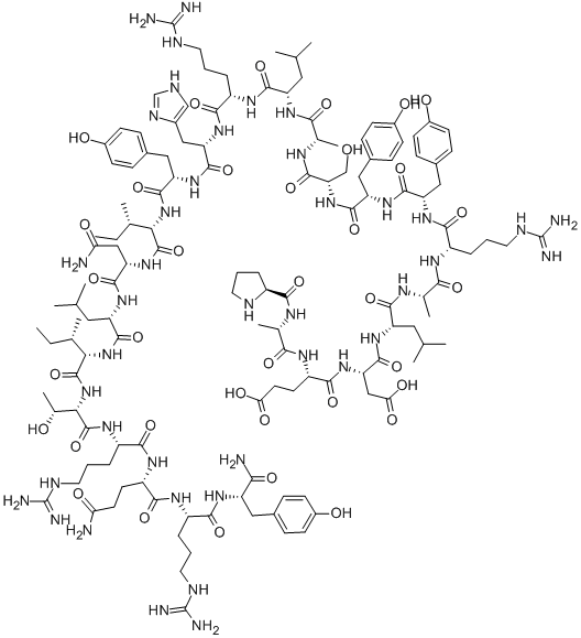 NPY (ブタ, 13-36) 化学構造式
