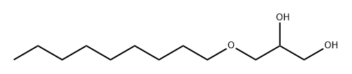 DL-甘油-1-正壬醚,113676-50-9,结构式
