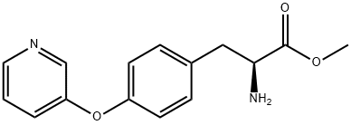 O-(3-吡啶基)-L-酪氨酸甲酯 结构式