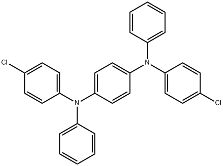 N,N'-双(4-氯苯基)-N,N'-二苯基-1,4-苯二胺 结构式