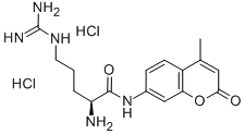 L-アルギニン7-アミド-4-メチルクマリン二塩酸塩 化学構造式