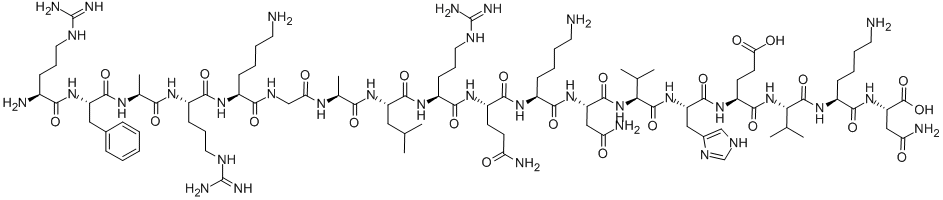 H-ARG-PHE-ALA-ARG-LYS-GLY-ALA-LEU-ARG-GLN-LYS-ASN-VAL-HIS-GLU-VAL-LYS-ASN-OH Structure