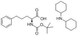 BOC-L-2-AMINO-5-PHENYL-PENTANOIC ACID DCHA SALT Structure