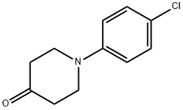 1-(4-クロロフェニル)ピペリジン-4-オン 化学構造式