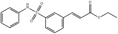 2-Propenoic acid, 3-[3-[(phenylaMino)sulfonyl]phenyl]-, ethyl ester, (2E)- Structure