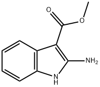 1H-Indole-3-carboxylicacid,2-amino-,methylester(9CI) Struktur