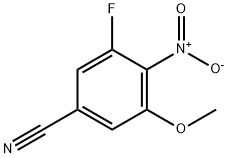 3-氟-5-甲氧基-4-硝基苯甲腈, 1137869-92-1, 结构式