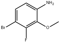 4-溴-3-氟-2-甲氧基苯胺 结构式