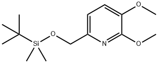 6-((tert-Butyldimethylsilyloxy)methyl)-2,3-dimethoxypyridine Struktur