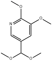 5-(Dimethoxymethyl)-2,3-dimethoxypyridine Structure