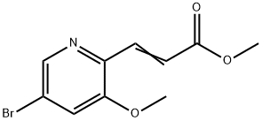 Methyl 3-(5-bromo-3-methoxypyridin-2-yl)acrylate Structure