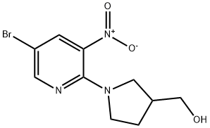 (1-(5-Bromo-3-nitropyridin-2-yl)pyrrolidin-3-yl)-methanol Structure